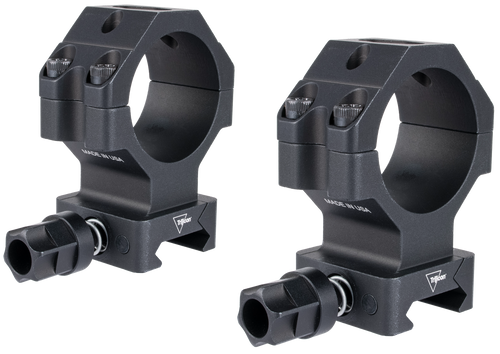 Trijicon Scope Rings with Q-LOC Technology, 35mm Extra High, Matte Black - AC22075