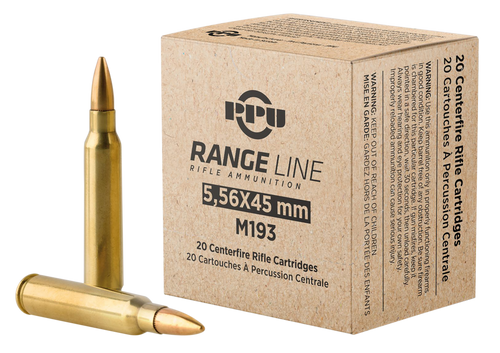 TR&Z PPR556 5.56mm 55gr Full Metal Jacket Boat Tail Rifle Ammo, 20 Round Box - PPR556
