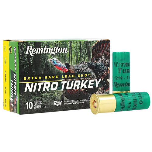 Remington Nitro Turkey Plastic 12 Gauge 3.5" 2 oz #6 Shot 10 Round Box - 26712