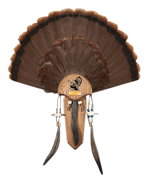 Hunters Specialties Three Beard Mounting Plaque Brown Wood - STR06949