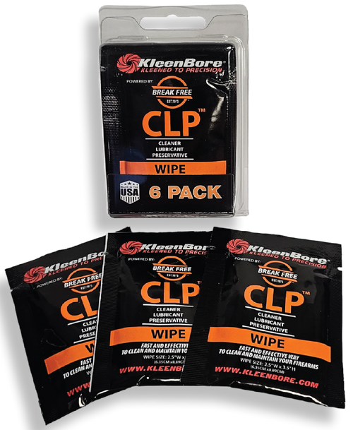 Kleen-Bore BreakFree CLP Wipes, 6 Pack - KBBF6PK
