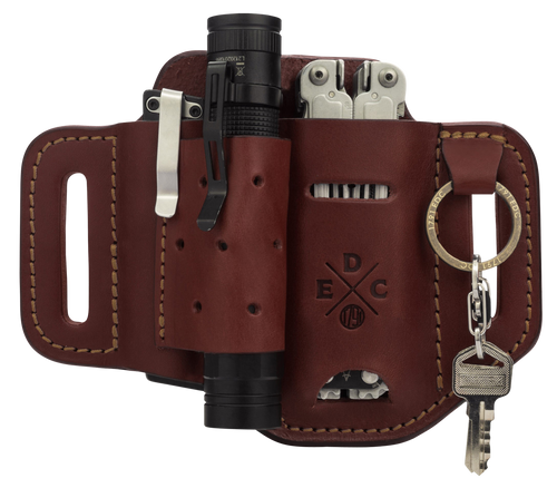 1791 Gunleather EDC Easy Slide Heavy Duty OWB Holster Large Chestnut - HDESLFCHNA