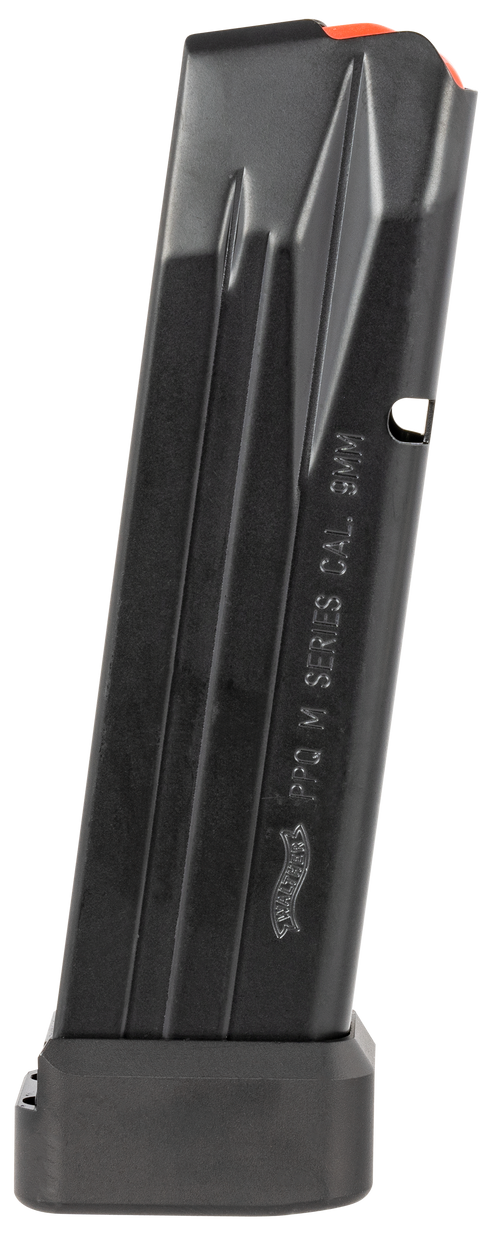 Walther Arms PPQ M2 SF Pro 9mm 17rd Magazine, Black Steel - 2830400