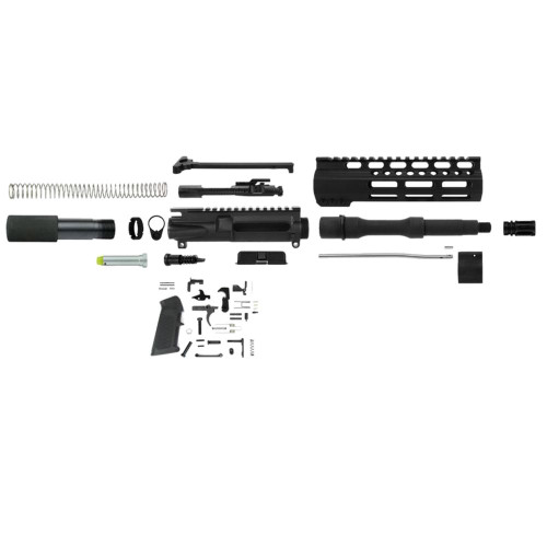 TacFire 10.5" Unassembled 5.56 NATO Pistol Build Kit, Black Anodized - PK556-LPK-10