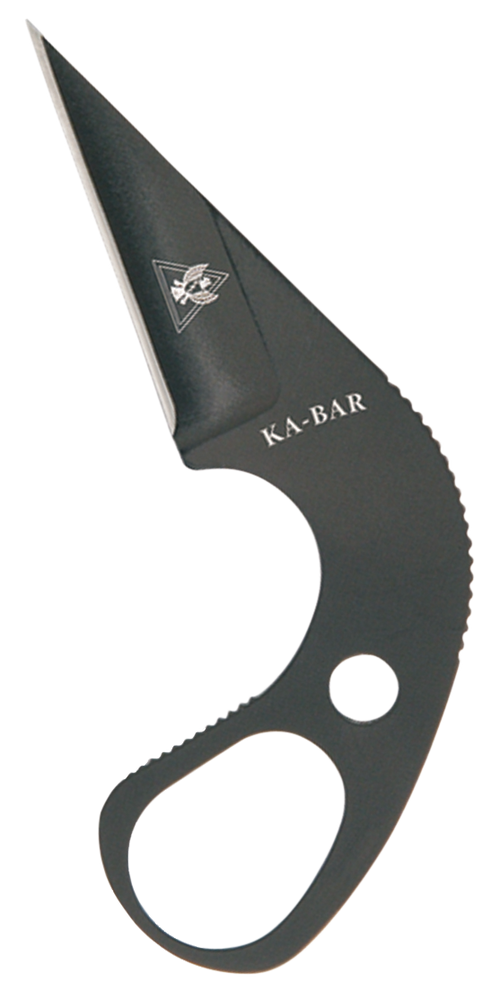 KA-BAR TDI Law Enforcement Last Ditch Fixed Blade Knife, Black - 1478BP
