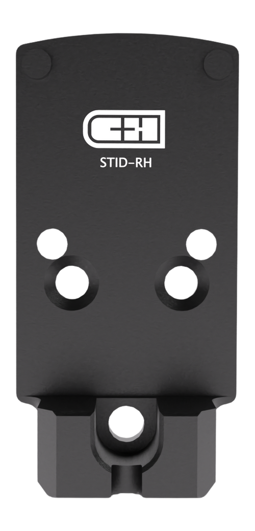 C&H Precision Staccato Duo to RMR/507C Low Witness Optic Mounting Plate, Black - STID-RH
