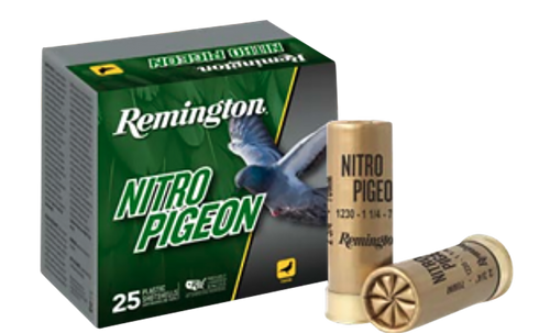 Remington Nitro Pigeon Plastic 12 Gauge 2.75" #7.5 Shot 25 Round Box - R28681
