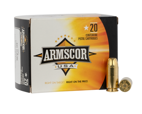 Armscor USA .40 S&W 180gr Jacketed Hollow Point Handgun Ammo, 20/Box - AC403N