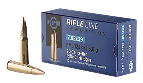 TR&Z PPU 7.62x39mm 123gr Soft Point Rifle Ammunition, 20/Box - PP739S
