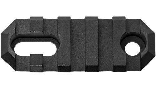 GrovTec Stock AR 2.2" 5 Slot Picatinny Rail Section, Black Anodized - GTSW189