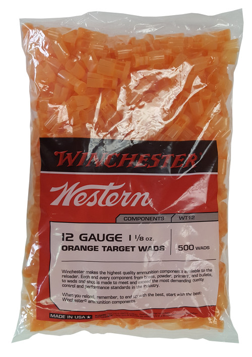 Winchester Double A Shotshell Wads 12 Gauge Orange - WT12