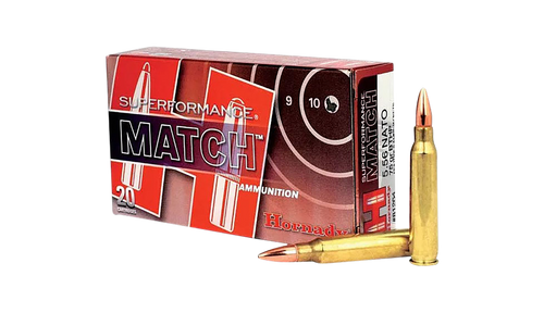 Hornady Superformance Match 5.56x45mm NATO 75gr Boat Tail Hollow Point Rifle Ammunition - 81264