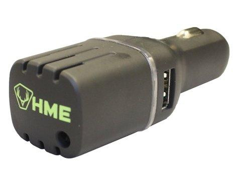 HME DC Car Scent Eliminator with Dual USB, Black - HME-APUR