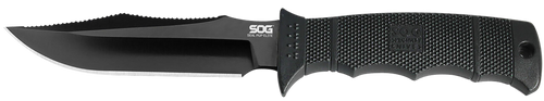 SOG Seal Pup Elite 4.85" Fixed Blade Knife Black - SOGE37SNCP