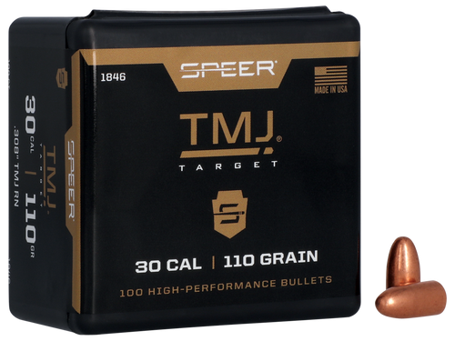 Speer TMJ 30 Caliber 110 Grain Total Metal Jacket Round Nose Reloading Bullets - 1846