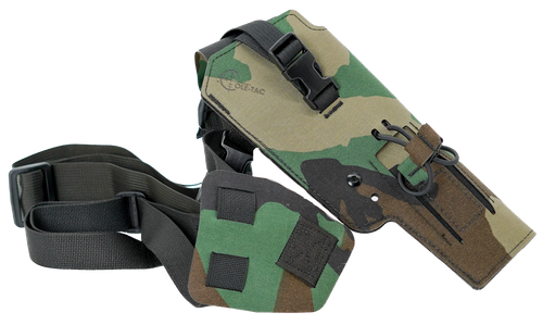 Cole-TAC Varmint Wrangler Chest Holster M81 Woodland Right Hand - VW116