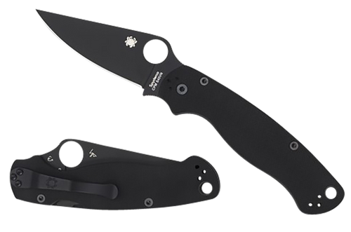 Spyderco Para Military 2 Folding Knife, Black - C81GPBK2