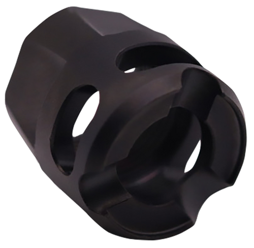 True Precision Micro Compensator Y-Type, Black DLC 416R Stainless Steel 1/2"x28 9mm/380 ACP - TPYMICROBC