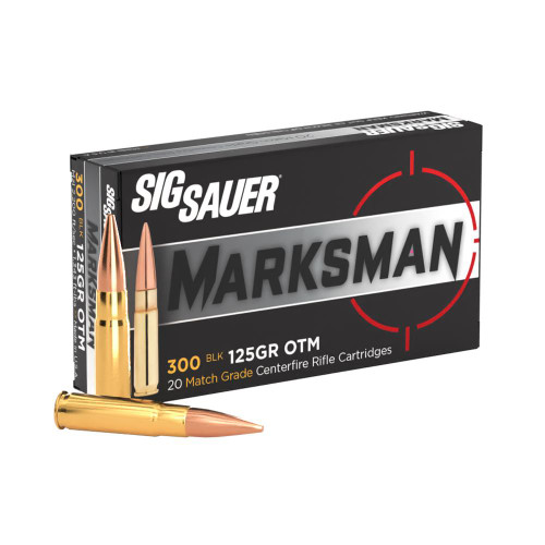 Sig Sauer 300 Blackout 125gr Elite Match OTM 20rd Box - SIG E300A120