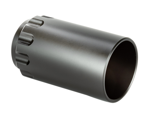 Griffin Armament Taper Mount 17-4 Stainless Steel Muzzle Device, Black Melonite - GATMBS