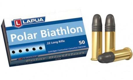 Lapua Polar Biathlon Brass .22 LR 40gr LRN 50 Round Box - 420166
