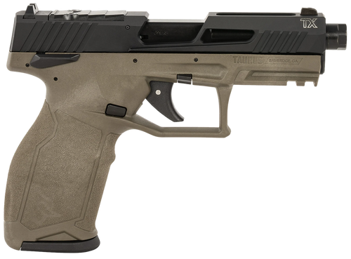 Taurus TX22 Gen 2 T.O.R.O. .22 LR 4.6" 10+1 Semi-Auto Pistol, Black/OD Green - 1-2TX22P141O-10