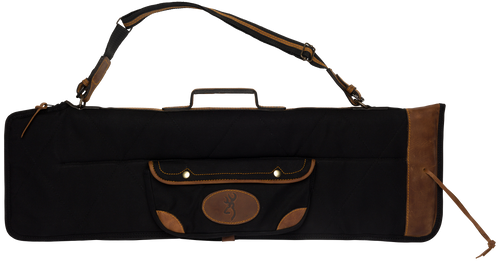 Browning FLEX Takedown Canvas/Leather Rifle Case, Black - 1413889912