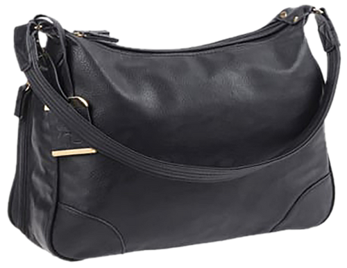 Bulldog Hobo Purse w/Holster Black Leather - BDP010