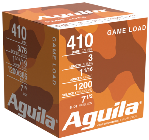 Aguila Lead 410 Gauge 3" 11/16oz #7.5 Shot 25 Round Box - 1CHB4127