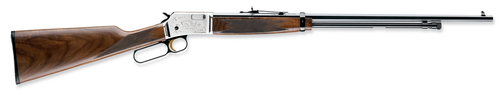 Browning BL-22 Grade II .22 LR 24" 15+1 Lever Action Rifle, Satin Nickel/Walnut - 024105155
