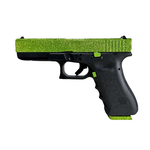 Glock 17 Gen 3 9mm 4.49" 15rd Pistol, Zombie Green Glitter - UI1750203ZGGG