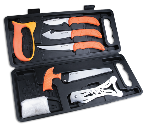 Outdoor Edge Wild Pak 8 Piece Game Processing Kit, Orange - WP2