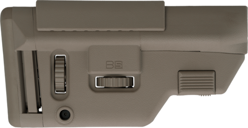 B5 Systems Precision Collapsible Stock, Flat Dark Earth, Medium with Cheek Riser - CPS1305