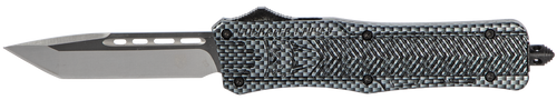 Cobratec Knives CTK-1 Medium OTF Knife, Carbon Fiber - MCFCTK1MTNS