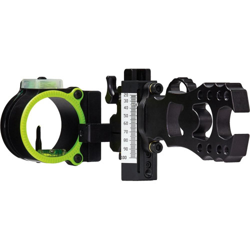 Black Gold Ascent Verdict Single Pin Bow Sight, Black - AV1