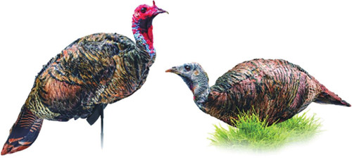 Montana Decoy Co. PurrFect Pair XD Turkey Combo Decoys - 0086