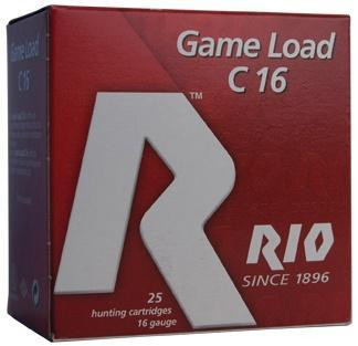 Rio Field Plastic 16 Gauge 2 3/4" 1 oz #8 Shot 25 Round Box - RC168