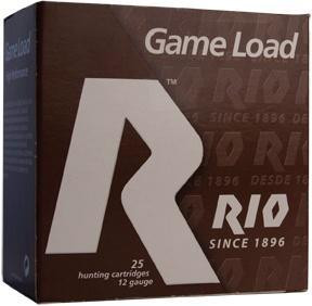Rio Super Game Plastic 12 Gauge 1-1/8 oz #6 Shot 25 Round Box - SG326