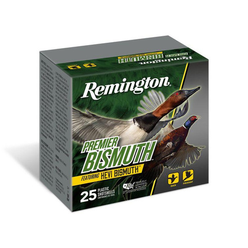 Remington Premier Bismuth Plastic 12 Gauge 1-3/8oz #2 Shot 25 Round Box - R20500