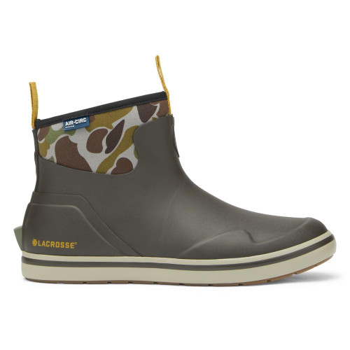 LaCrosse Mens Alpha Deck Boot 6" Olive/Camo - 621201-10.5