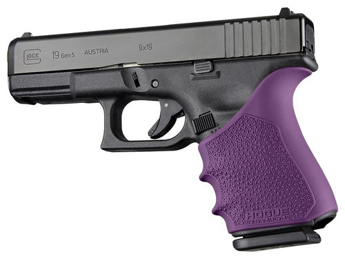 Hogue HandAll Beavertail Grip Sleeve Glock 19/23/32/38 Gen 1-2-5, Purple - 17056