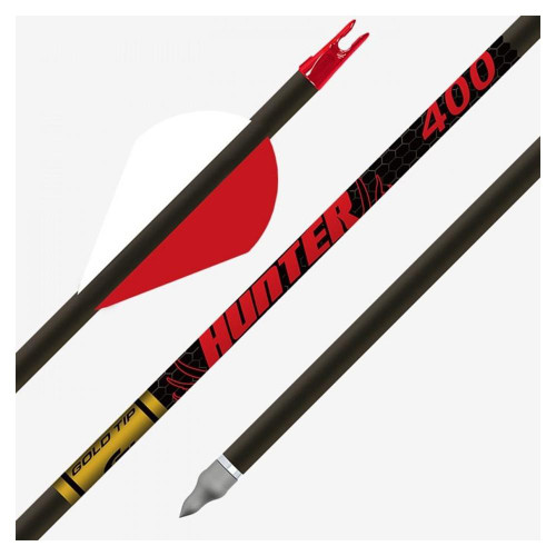Gold Tip Hunter 500 2in Raptor Vanes Black - HUN500A26