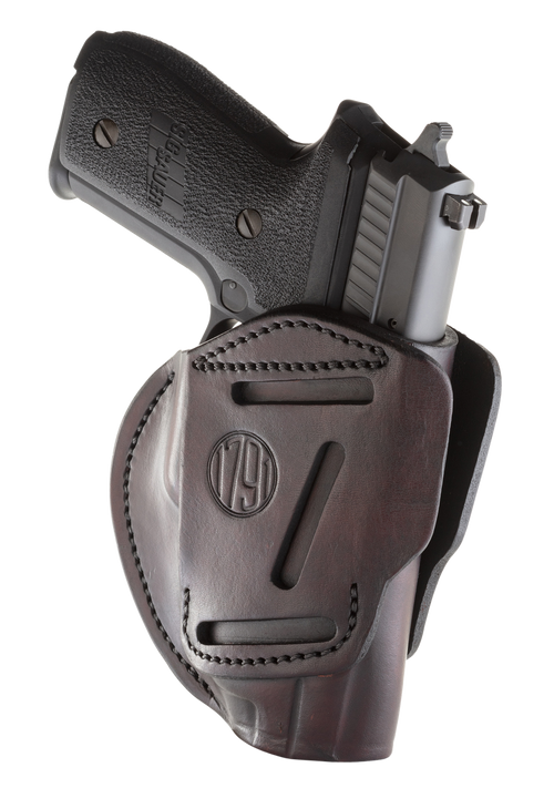 1791 Gunleather 3-Way IWB/OWB Holster, Signature Brown - 3WH5SBRA
