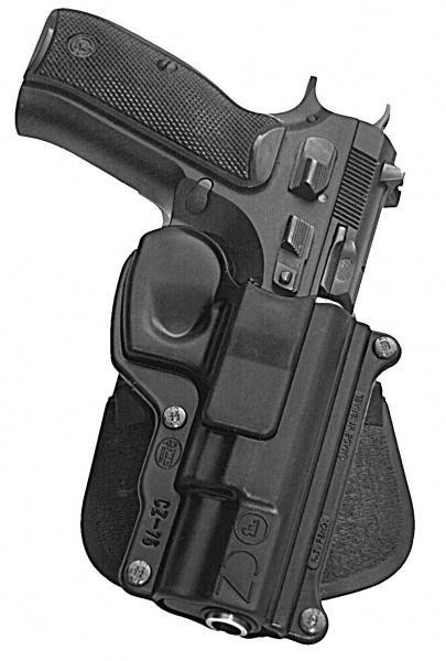 Fobus Standard Paddle Holster for CZ 75 Compact, Black Right Hand - 75D