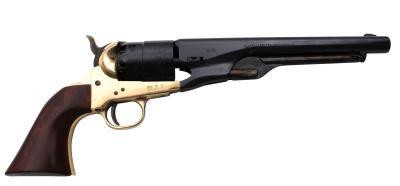 Traditions 1860 Army Redi-Pak .44 Caliber 8" Revolver, Walnut/Brass/Blued - FRS18601
