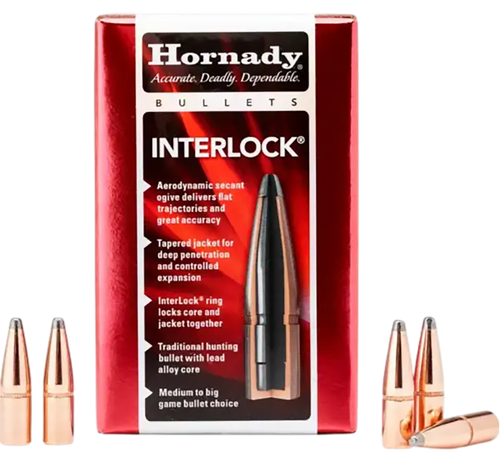 Hornady InterLock 405 Cal .411" 300 gr Spire Point Bullets - 41051