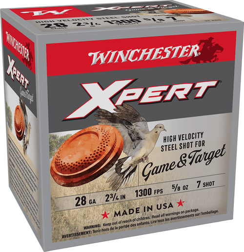 Winchester Xpert Steel 28 Gauge 2.75" 5/8 oz #7 Shot 25 Round Box - WE28GT7