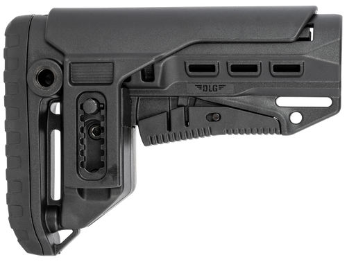 NcSTAR DLG-130-052 Compact PCP52 Mil-Spec Stock, Black Synthetic Collapsible with Adjustable Cheekpiece - VG130052
