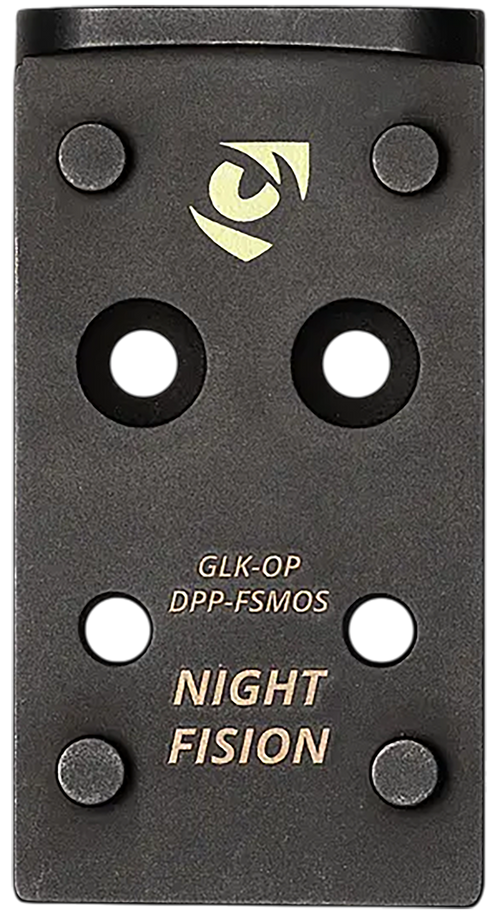Night Fision Optic Plate Delta Point Pro to Glock Full Size MOS, Black - GLK-OP-DPP-FSMOS