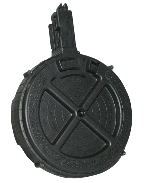 GSG German Sports Guns GSG-16 .22 LR 110rd Rotary Drum Magazine, Black Polymer - GERMR110GSG16